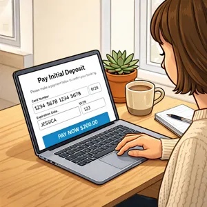 Pay Initial Deposit Securely